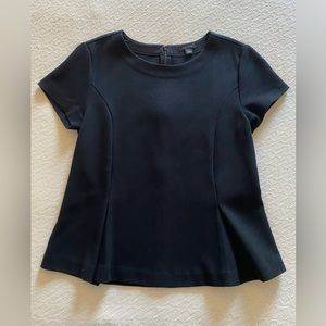 Ann Taylor Black Peplum Top